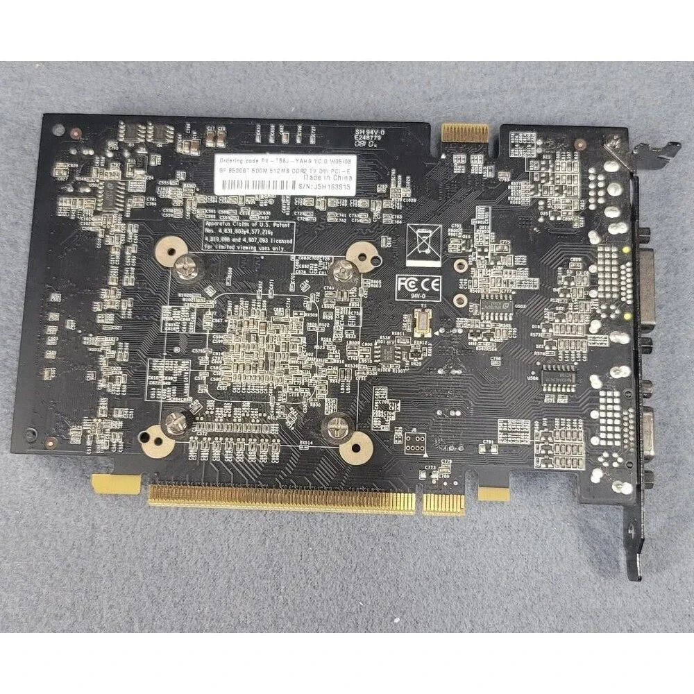 XFX GeForce 8500 GT 512MB Silent PCIe Graphics Card VGA DVI S-Video